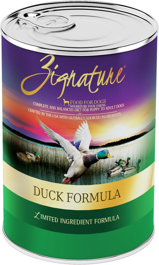 Zignature Duck Formula Wet Canned Dog Food